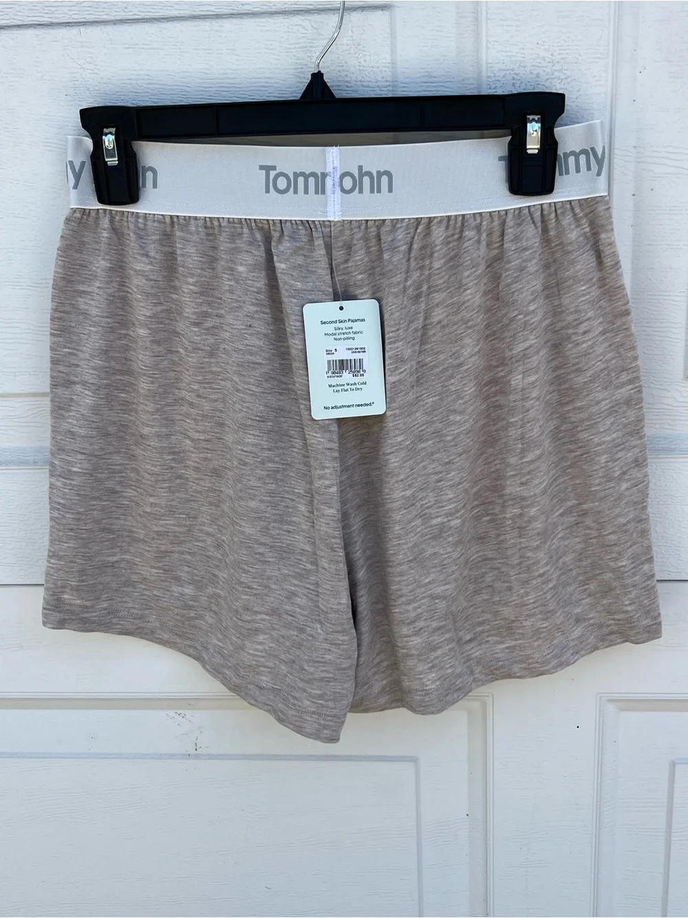 Women's Tommy John Second Skin Sleep Shorts tan Small NWT